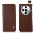 For OPPO Find X7 KHAZNEH Nappa Top Layer Cowhide Leather Phone Case(Brown)