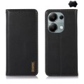 For Xiaomi Redmi Note 13 Pro 4G/Poco M6 Pro KHAZNEH Nappa Top Layer Cowhide Leather Phone Case(Black