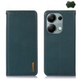 For Xiaomi Redmi Note 13 Pro 4G/Poco M6 Pro KHAZNEH Nappa Top Layer Cowhide Leather Phone Case(Green