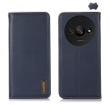 For Xiaomi Redmi A3 KHAZNEH Nappa Top Layer Cowhide Leather Phone Case(Blue)