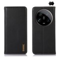 For Xiaomi 14 Ultra KHAZNEH Nappa Top Layer Cowhide Leather Phone Case(Black)