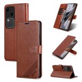 For vivo S18 AZNS Sheepskin Texture Flip Leather Phone Case(Brown)