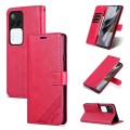 For vivo S18 Pro AZNS Sheepskin Texture Flip Leather Phone Case(Red)