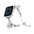 Bead Bracelet Metal Watch Band For Apple Watch 8 45mm(Gold Butterfly)
