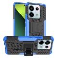 For Xiaomi Redmi Note 13 Pro 5G Global Tire Texture TPU + PC Phone Case with Holder(Blue)
