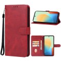 For Tecno Pop 8 Leather Phone Case(Red)