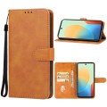 For Tecno Pop 8 Leather Phone Case(Brown)