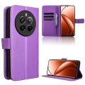 For Realme Narzo 70 Pro 5G Diamond Texture Leather Phone Case(Purple)