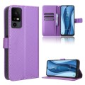 For TCL 40 XE 5G /40 NxtPaper 5G Diamond Texture Leather Phone Case(Purple)
