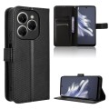 For Tecno Spark 20 Pro 4G Diamond Texture Leather Phone Case(Black)