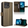 For ASUS ROG Phone 8 Pro Diamond Texture Leather Phone Case(Brown)
