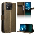 For ASUS ROG Phone 8 Diamond Texture Leather Phone Case(Brown)