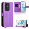 For Honor 100 5G Diamond Texture Leather Phone Case(Purple)