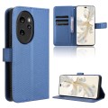 For Honor 100 Pro 5G Diamond Texture Leather Phone Case(Blue)