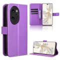 For Honor 100 Pro 5G Diamond Texture Leather Phone Case(Purple)