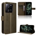 For Xiaomi 13T / 13T Pro Diamond Texture Leather Phone Case(Brown)