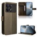 For Xiaomi Redmi K70 / K70 Pro Diamond Texture Leather Phone Case(Brown)