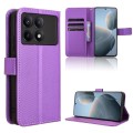 For Xiaomi Redmi K70E / Poco X6 Pro Diamond Texture Leather Phone Case(Purple)