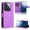 For Xiaomi 14 Diamond Texture Leather Phone Case(Purple)