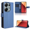 For Xiaomi Redmi Note 13 Pro 4G Global Diamond Texture Leather Phone Case(Blue)