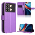For Xiaomi Poco X6 Neo 5G Diamond Texture Leather Phone Case(Purple)