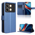 For Xiaomi Redmi Note 13R 5G Diamond Texture Leather Phone Case(Blue)