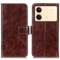 For Xiaomi Redmi Note 13R Pro Retro Crazy Horse Texture Leather Phone Case(Brown)