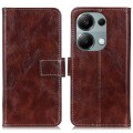 For Xiaomi Redmi Note 13 4G Retro Crazy Horse Texture Leather Phone Case(Brown)