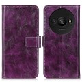 For Xiaomi Redmi A3 Retro Crazy Horse Texture Leather Phone Case(Purple)