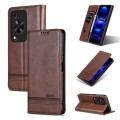 For Huawei Enjoy 70 AZNS Magnetic Calf Texture Flip Leather Phone Case(Dark Brown)
