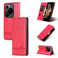 For Huawei Pura 70 Pro / 70 Pro+ AZNS Magnetic Calf Texture Flip Leather Phone Case(Red)
