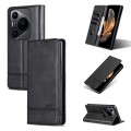 For Huawei Pura 70 Pro / 70 Pro+ AZNS Magnetic Calf Texture Flip Leather Phone Case(Black)