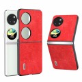 For Huawei Pocket 2 ABEEL Retro Litchi Texture PU Phone Case(Red)