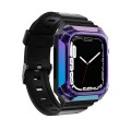 Armor Case Integrated TPU Watch Band For Apple Watch 8 41mm(Purple)