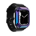 Armor Case Integrated TPU Watch Band For Apple Watch 8 45mm(Purple)