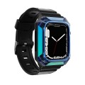 Armor Case Integrated TPU Watch Band For Apple Watch 6 44mm(Blue)