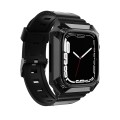 Armor Case Integrated TPU Watch Band For Apple Watch 3 38mm(Black)