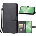 For OPPO K12 Leather Phone Case(Black)
