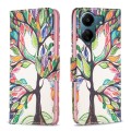 For Xiaomi Redmi 13C Colored Drawing Pattern Leather Phone Case(Tree Life)