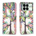 For Xiaomi Redmi K70 / K70 Pro Colored Drawing Pattern Leather Phone Case(Tree Life)