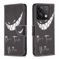 For Xiaomi Redmi Note 13 4G Global Colored Drawing Pattern Leather Phone Case(Smirk)