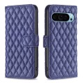 For Google Pixel 9 Diamond Lattice Wallet Leather Flip Phone Case(Blue)