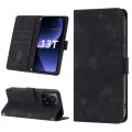 For Xiaomi 13T Skin-feel Embossed Leather Phone Case(Black)