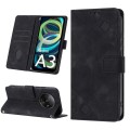 For Xiaomi Redmi A3 Skin-feel Embossed Leather Phone Case(Black)