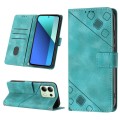 For Xiaomi Redmi Note 13 4G Global Skin Feel Embossed Leather Phone Case(Green)