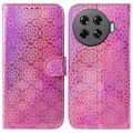 For Tecno Spark 20 Pro+ 4G Colorful Magnetic Buckle Leather Phone Case(Pink)