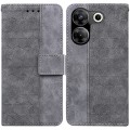 For Tecno Camon 20 Pro 5G Geometric Embossed Leather Phone Case(Grey)