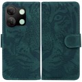 For Infinix Smart 7 HD Tiger Embossing Pattern Flip Leather Phone Case(Green)