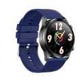 TK61 1.3 inch Silicone Band Smart Watch Supports Heart Rate / Blood Pressure Monitoring(Blue)