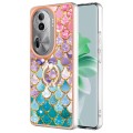 For OPPO Reno11 Pro 5G Global Electroplating IMD TPU Phone Case with Ring(Colorful Scales)